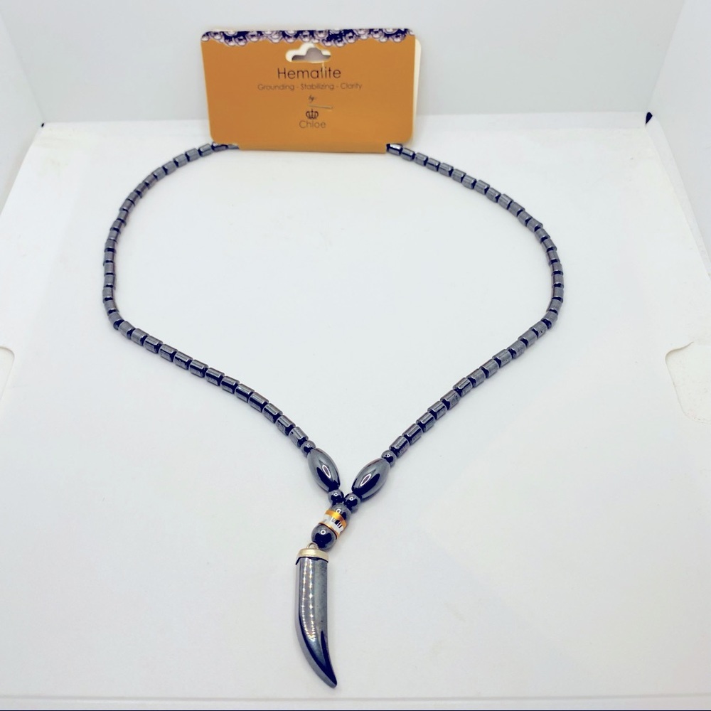 Necklace Hematite with healing energy! Stunning !